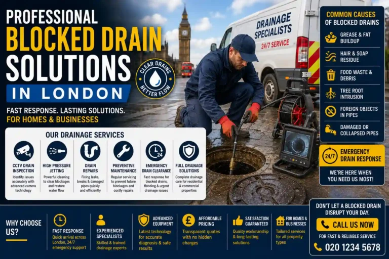 How Blocked Drain Issues in London Can Affect Residential and Commercial Properties