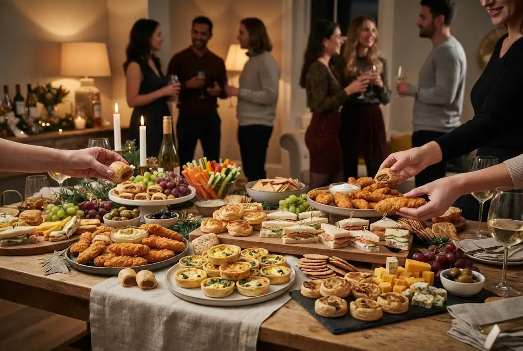 Finger food for parties including easy buffet bites and nibbles