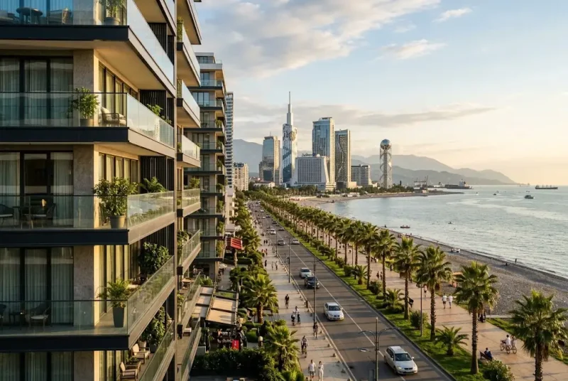 Modern apartments in Batumi near the Black Sea