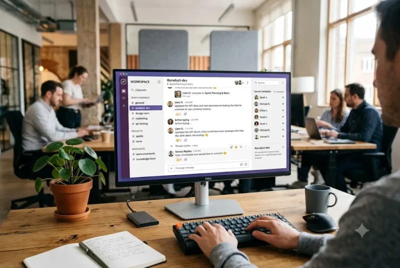FChat app interface used for online community discussions and communication