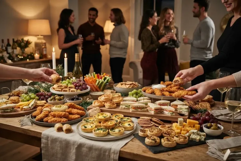 Finger food for parties including easy buffet bites and nibbles